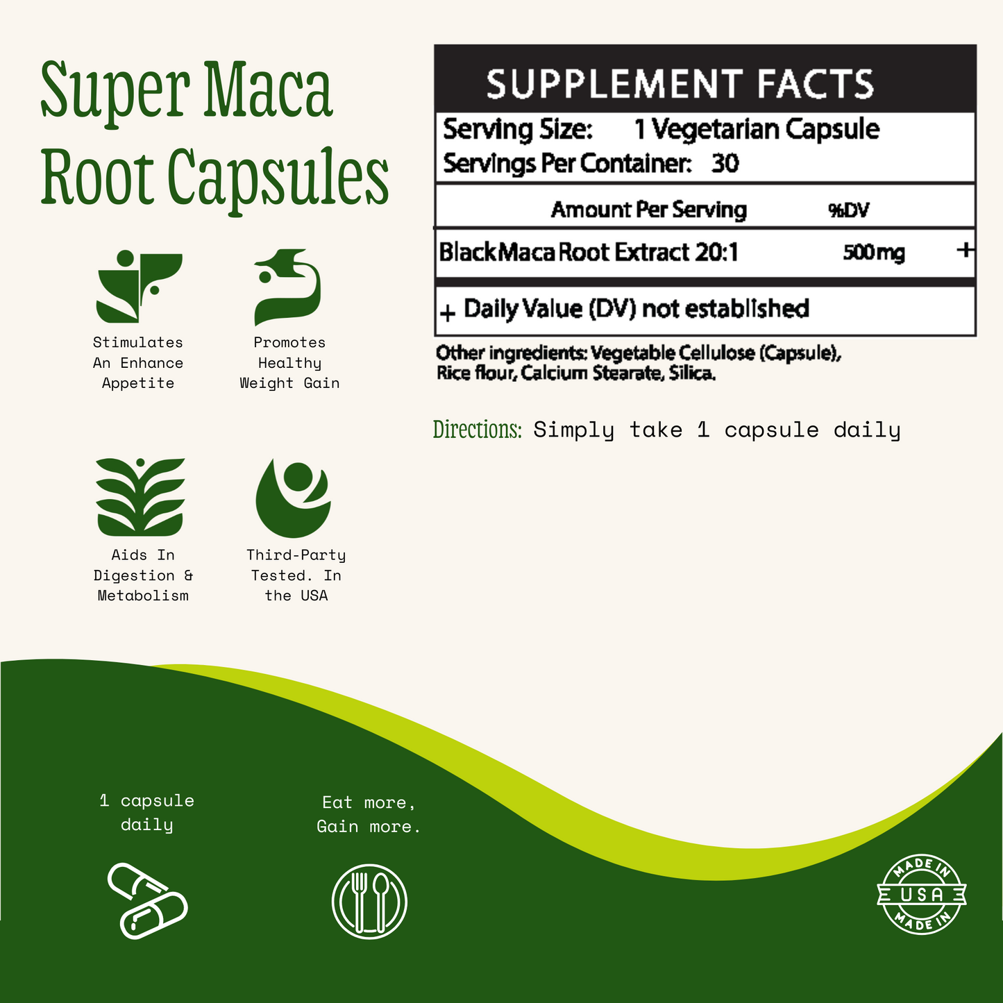 maca root for weight gain